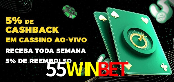 Promoções do cassino ao Vivo 55WINBET